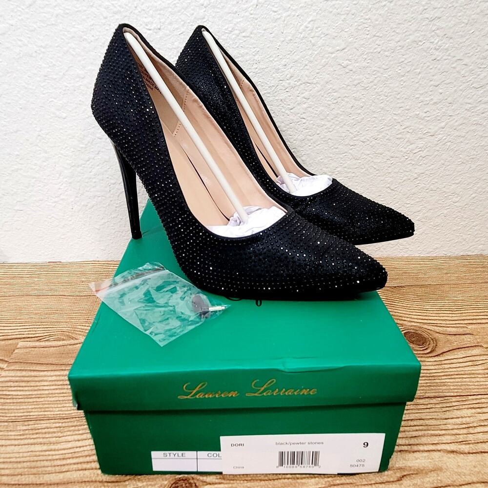 Lauren Lorraine Black Heels  New with box and shoe form for storage
